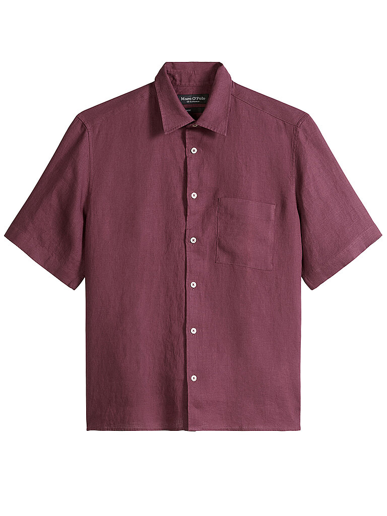 Marc O' Polo Men's Short Sleeve Shirt Red XXL 4